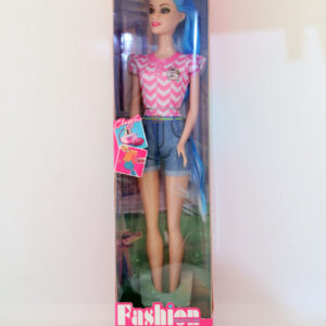Fashion Doll, Blue Hair Doll, Doll with Summer Outfit, Kids Toys, Dolls for Girls, Pretend Play, Gift for Kids, Age 3+