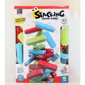 Stacking Game, Kids Block Game, Educational Toy, Preschool Toy, Family Game, 24 Piece Toy, Motor Skills, Ages 3+