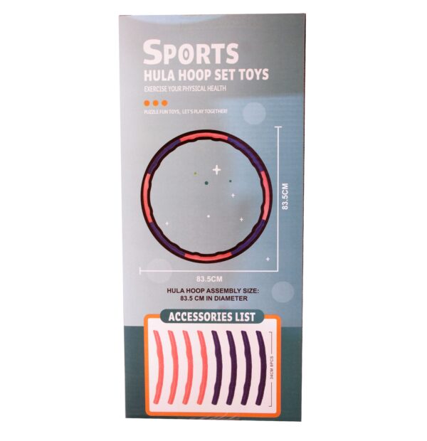 Kids Hula Hoop Adjustable Hula Hoop Set Outdoor Toys for Kids Exercise Toys for Children Fun Fitness Toy Educational Sports Toy Hula Hoop for 3-Year-Olds Active Play Toys
