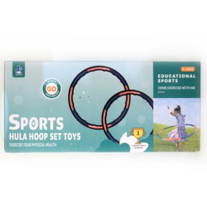 Kids Hula Hoop Adjustable Hula Hoop Set Outdoor Toys for Kids Exercise Toys for Children Fun Fitness Toy Educational Sports Toy Hula Hoop for 3-Year-Olds Active Play Toys