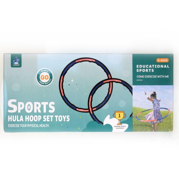 Kids Hula Hoop Adjustable Hula Hoop Set Outdoor Toys for Kids Exercise Toys for Children Fun Fitness Toy Educational Sports Toy Hula Hoop for 3-Year-Olds Active Play Toys