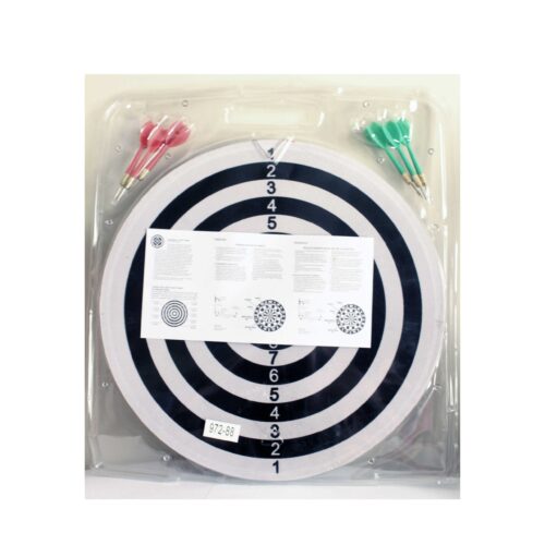 Dart board double sided game with 6 darts set - Image 2