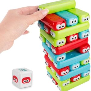 Stacking Game, Kids Block Game, Educational Toy, Preschool Toy, Family Game, 24 Piece Toy, Motor Skills, Ages 3+