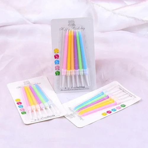 Birthday colored candles